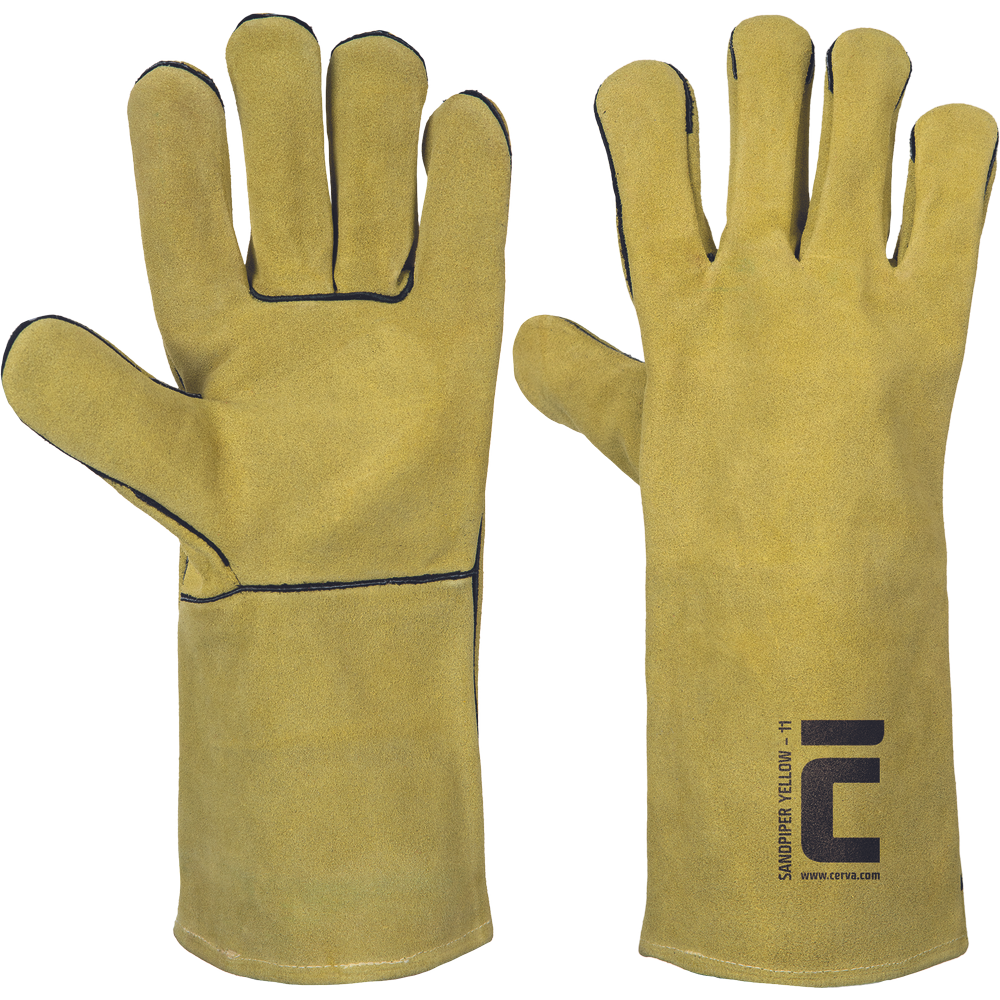 Cerva Sandpiper Deri Eldiven - Sarı